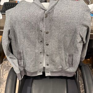 Banana Republic Charcoal Knit Sweater Men Cardigan